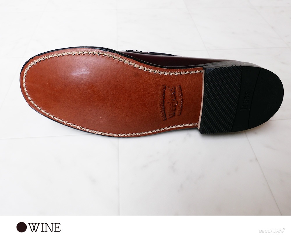 タッセルローファー 11015 LARKIN WINE LEATHER SOLE ジーエイチ