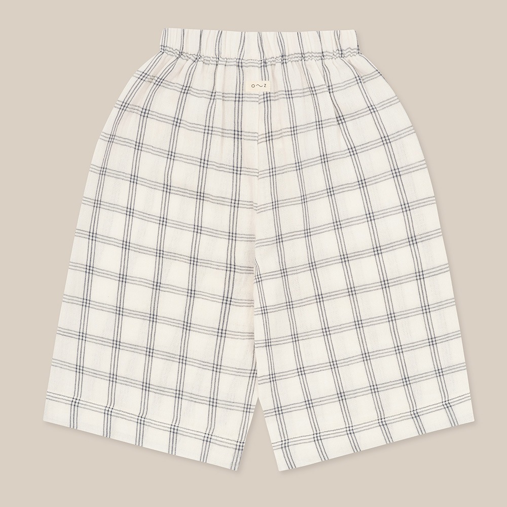 パンツ ズボン  キッズ  ベビー オーガニックズー  Organic Zoo Navy Window Check Wide Leg Pants【国内正規品】 16nwcwl