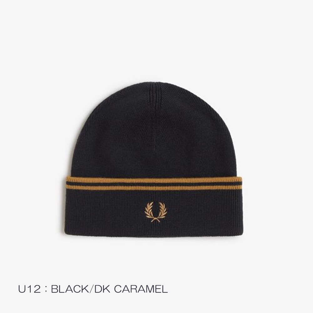 ニット帽 メンズ レディース フレッドペリー 帽子 ユニセックス FRED PERRY TWIN TIPPED MERINO WOOL BEANIE 【国内正規品】 C3317