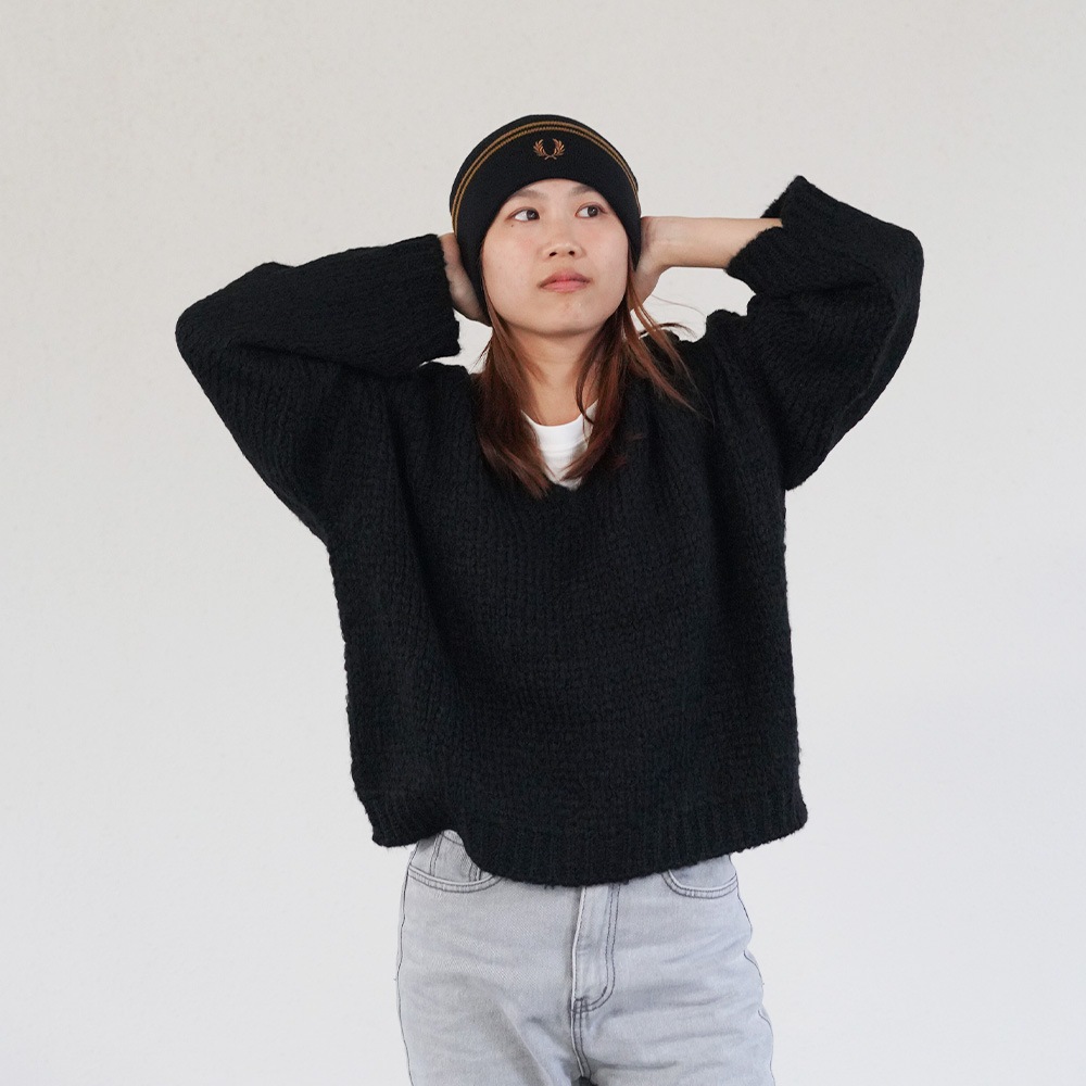 ニット帽 メンズ レディース フレッドペリー 帽子 ユニセックス FRED PERRY TWIN TIPPED MERINO WOOL BEANIE 【国内正規品】 C3317