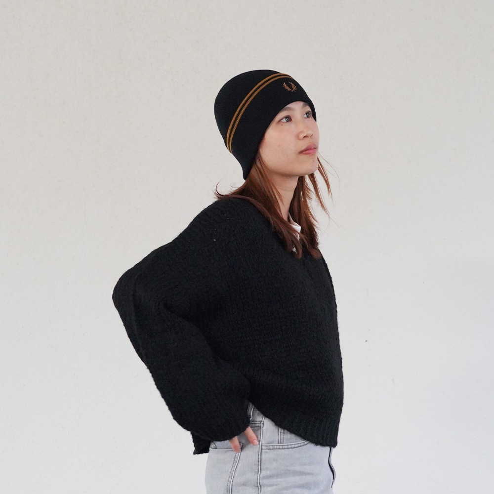 ニット帽 メンズ レディース フレッドペリー 帽子 ユニセックス FRED PERRY TWIN TIPPED MERINO WOOL BEANIE 【国内正規品】 C3317