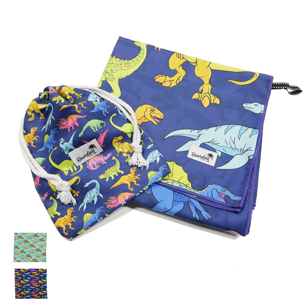 バスタオル ボディタオル     Boardies ボーディーズ KIDS VIBRANT DINO ROBOTS TOWEL 恐竜 ロボット  