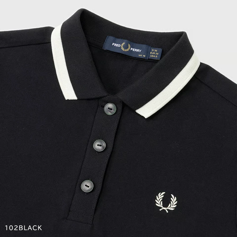フレッドペリー ポロシャツ レディース  Bold Tipped Polo Shirt G2182 半袖 【国内正規品】