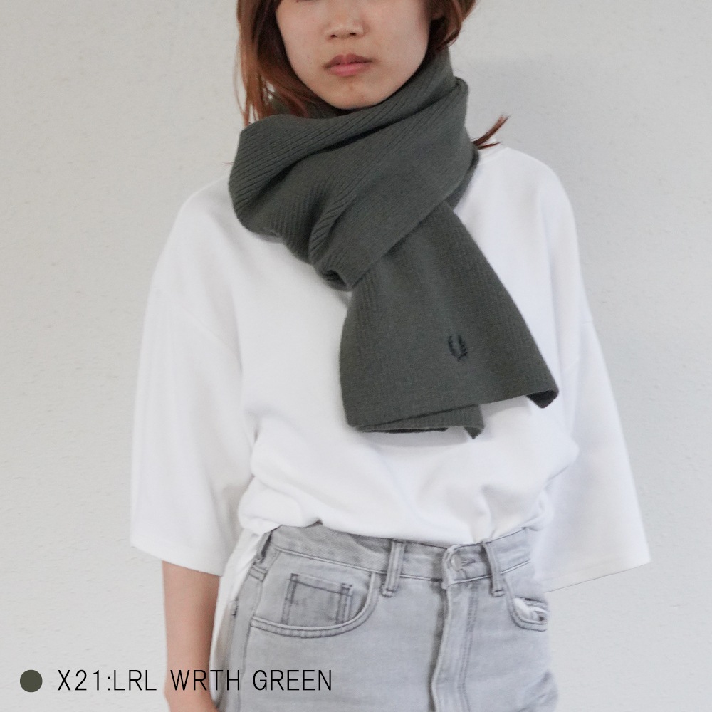 マフラー メンズ レディース フレッドペリー ユニセックス フレッドペリー ウール FRED PERRY CLASSIC WOOL SCARF 【国内正規品】 C3307