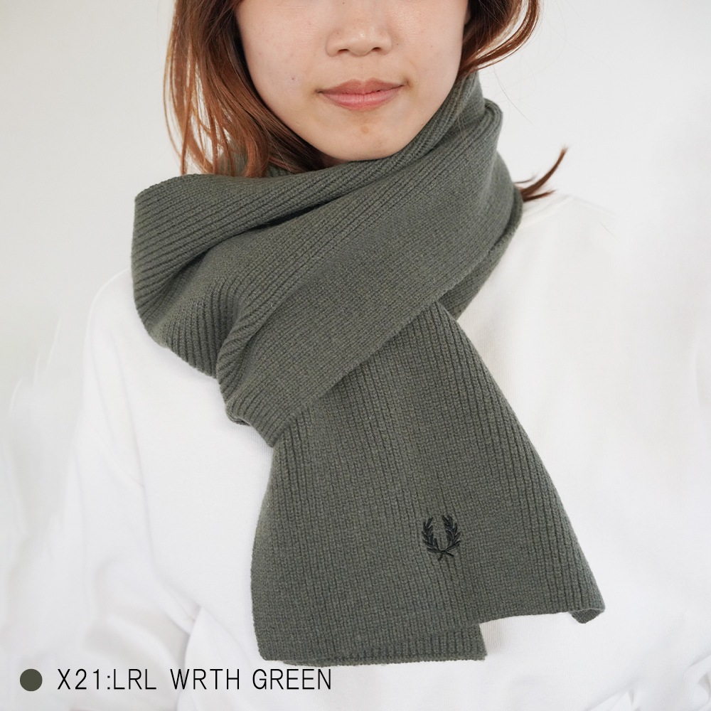 マフラー メンズ レディース フレッドペリー ユニセックス フレッドペリー ウール FRED PERRY CLASSIC WOOL SCARF 【国内正規品】 C3307