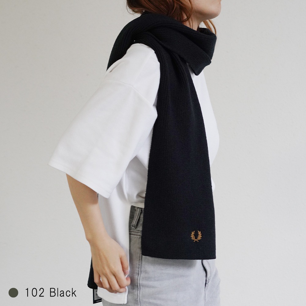 マフラー メンズ レディース フレッドペリー ユニセックス フレッドペリー ウール FRED PERRY CLASSIC WOOL SCARF 【国内正規品】 C3307