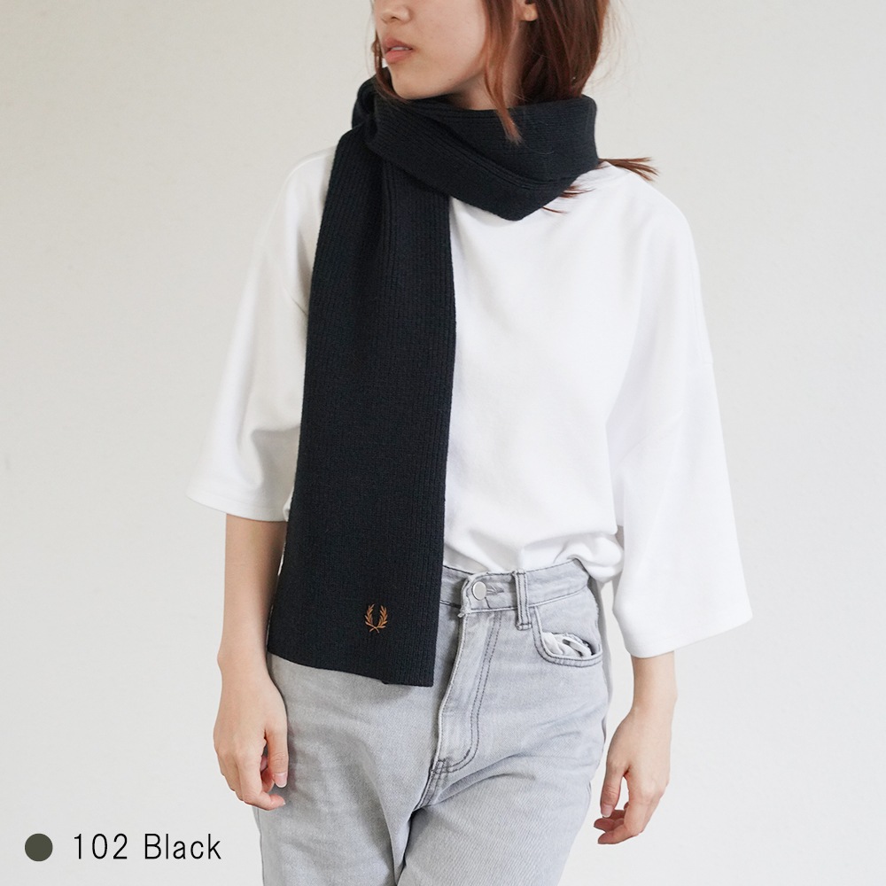 マフラー メンズ レディース フレッドペリー ユニセックス フレッドペリー ウール FRED PERRY CLASSIC WOOL SCARF 【国内正規品】 C3307
