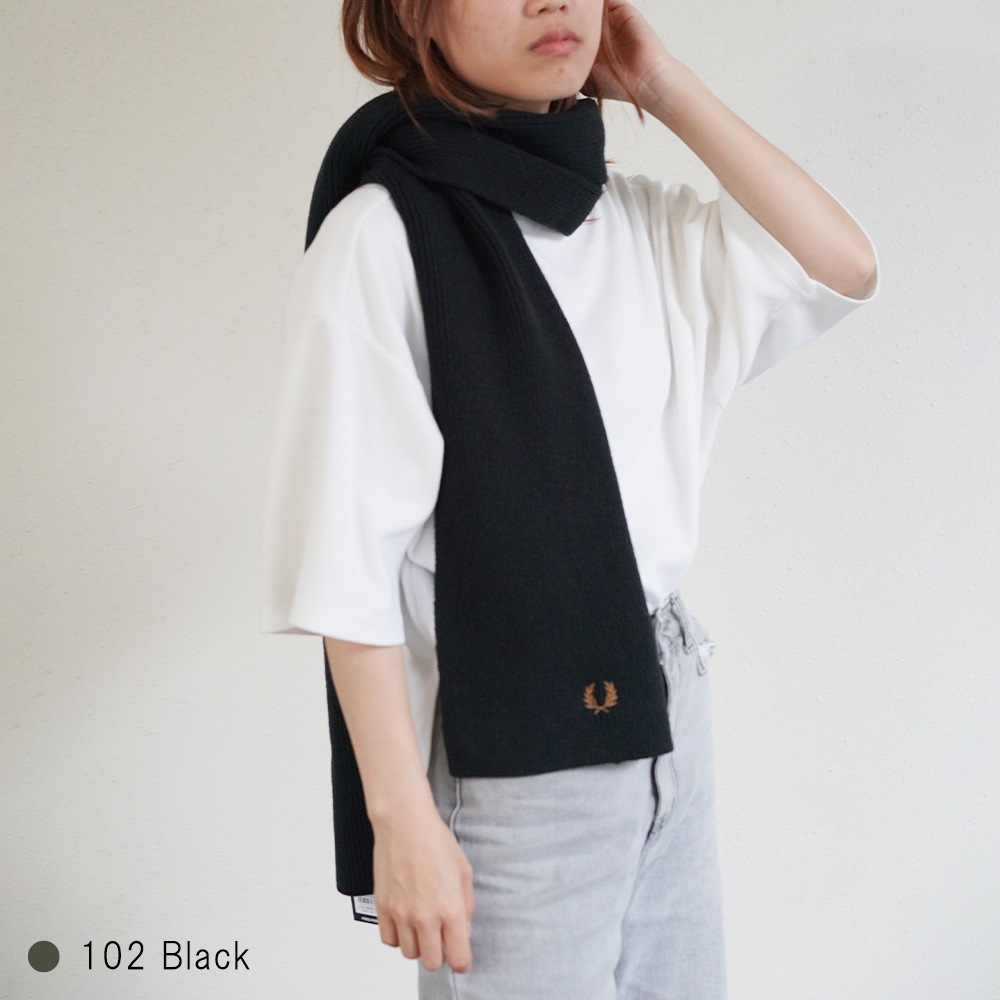マフラー メンズ レディース フレッドペリー ユニセックス フレッドペリー ウール FRED PERRY CLASSIC WOOL SCARF 【国内正規品】 C3307