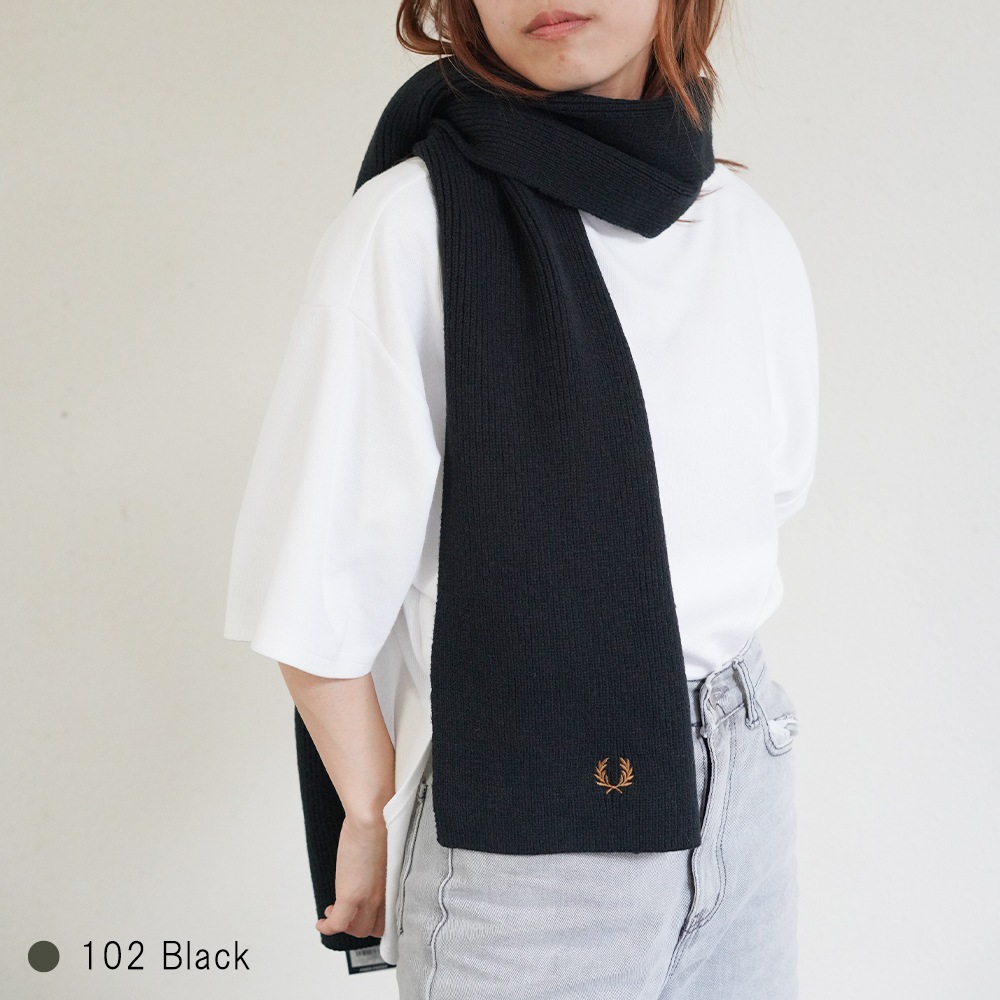 マフラー メンズ レディース フレッドペリー ユニセックス フレッドペリー ウール FRED PERRY CLASSIC WOOL SCARF 【国内正規品】 C3307