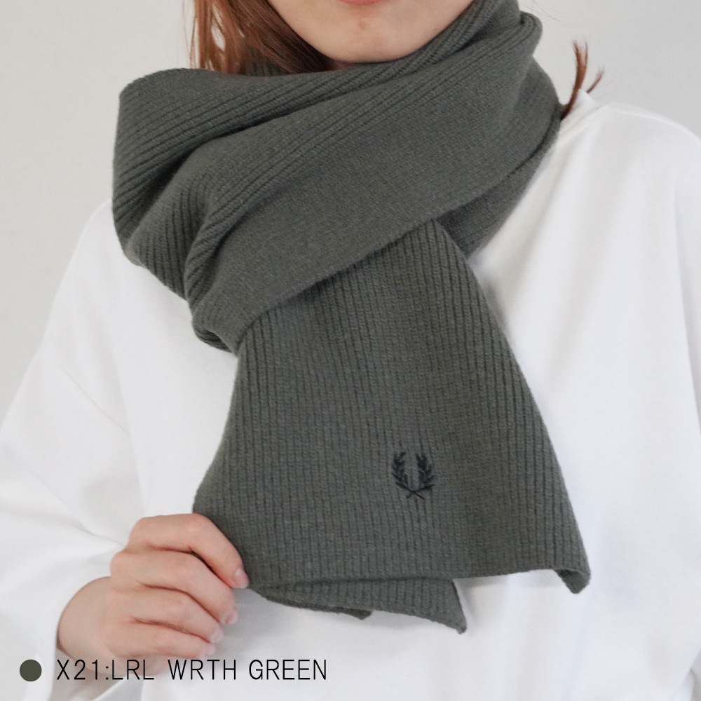 マフラー メンズ レディース フレッドペリー ユニセックス フレッドペリー ウール FRED PERRY CLASSIC WOOL SCARF 【国内正規品】 C3307