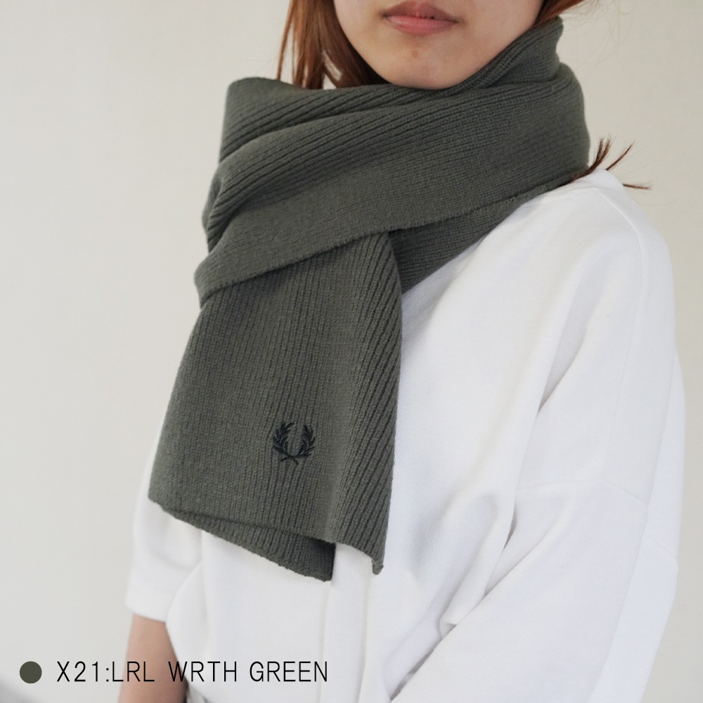 マフラー メンズ レディース フレッドペリー ユニセックス フレッドペリー ウール FRED PERRY CLASSIC WOOL SCARF 【国内正規品】 C3307