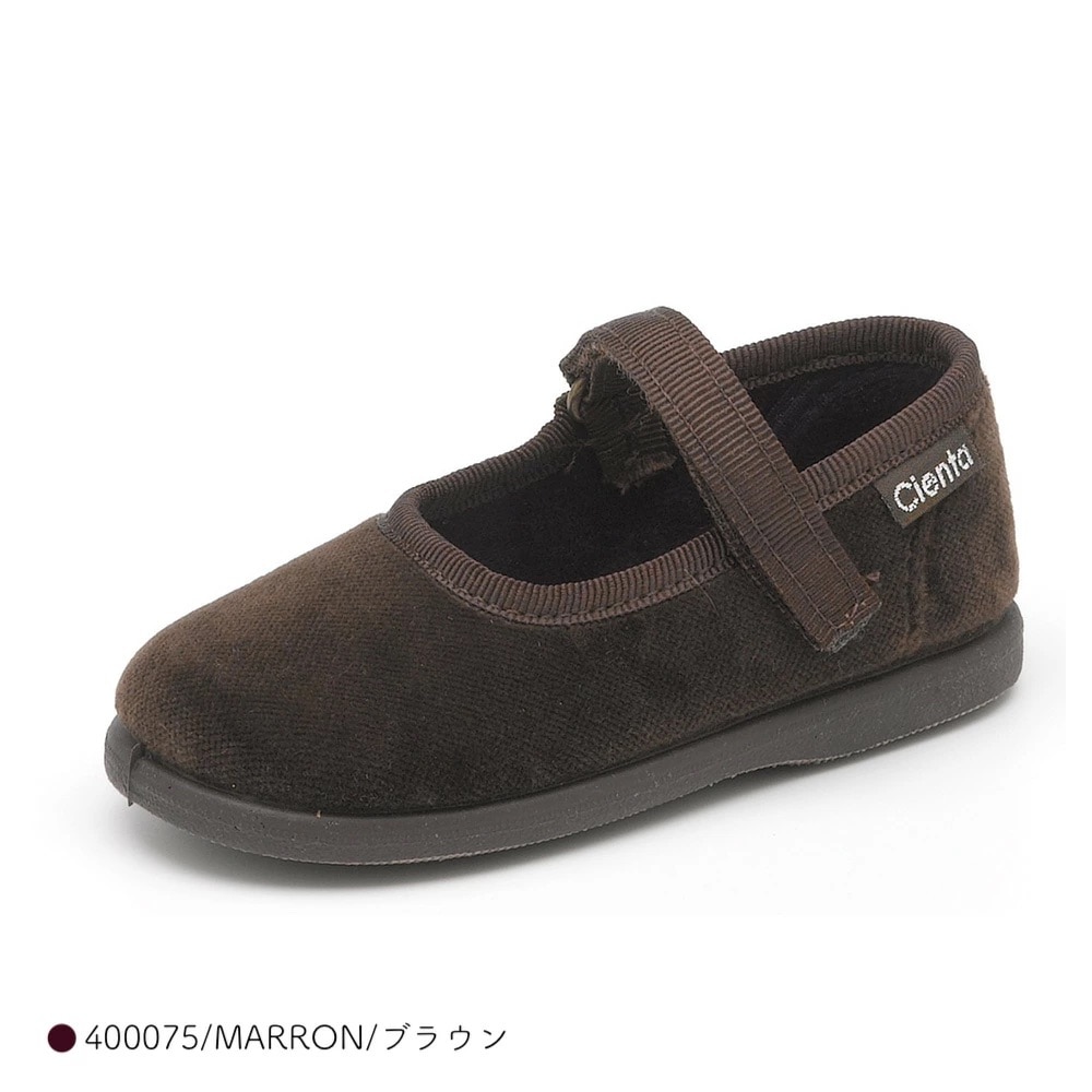 Cienta ベロア ワンストラップ シューズ Cienta 【25AW 予約 9月末頃入荷予定】シエンタ ベロア ワン