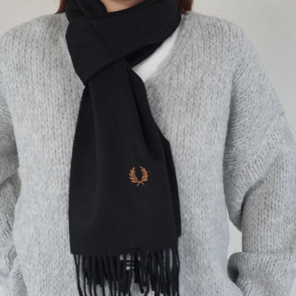 マフラー メンズ レディース フレッドペリー ユニセックス フレッドペリー スカーフ FRED PERRY PLAIN WOVEN SCARF 【国内正規品】 C3320