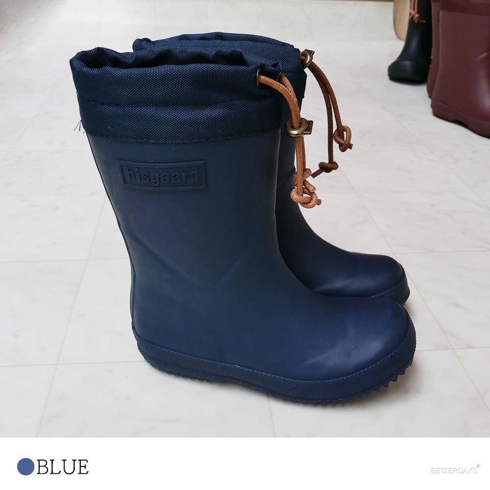 ボア付きレインブーツ ビスゴ 長靴 17-23cm スノーブーツ レイン