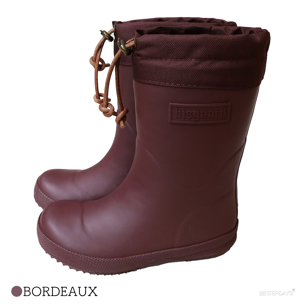 ボア付きレインブーツ ビスゴ 長靴 17-23cm スノーブーツ レイン