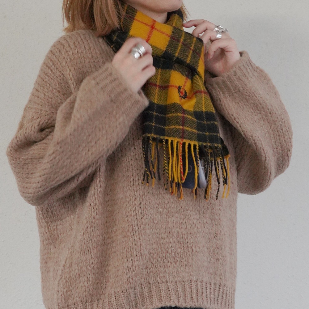マフラー メンズ レディース フレッドペリー ユニセックス フレッドペリー ストール FRED PERRY LAMBSWOOL SCARF 【国内正規品】 C3338
