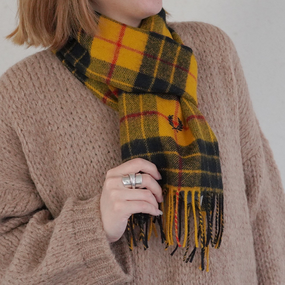 マフラー メンズ レディース フレッドペリー ユニセックス フレッドペリー ストール FRED PERRY LAMBSWOOL SCARF 【国内正規品】 C3338