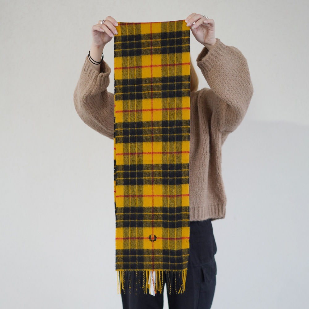 マフラー メンズ レディース フレッドペリー ユニセックス フレッドペリー ストール FRED PERRY LAMBSWOOL SCARF 【国内正規品】 C3338