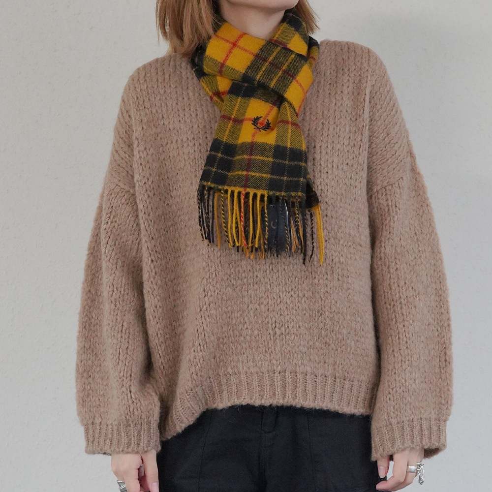 マフラー メンズ レディース フレッドペリー ユニセックス フレッドペリー ストール FRED PERRY LAMBSWOOL SCARF 【国内正規品】 C3338