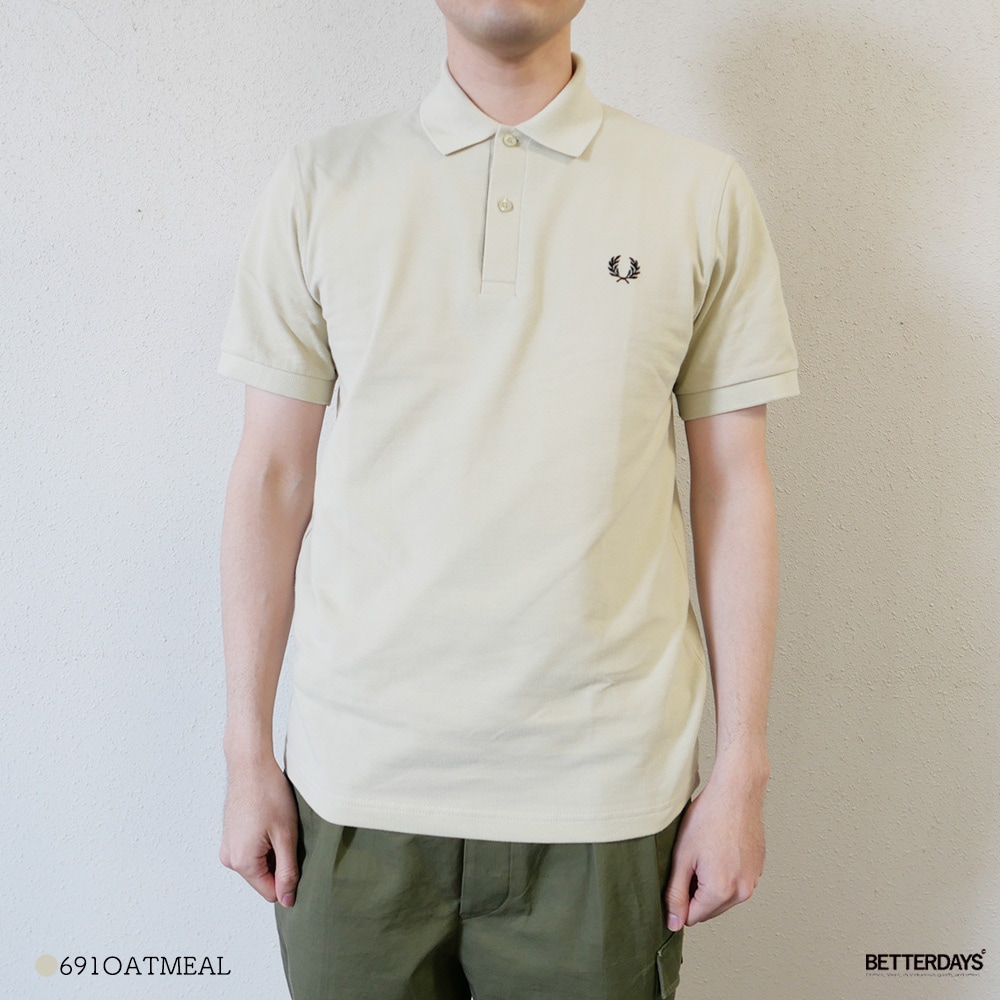 美品　現行　FRED PERRY メンズポロシャツ　M3 ホワイト42 The Fred Perry Shirt - M3／イングランド製フレッドペリー