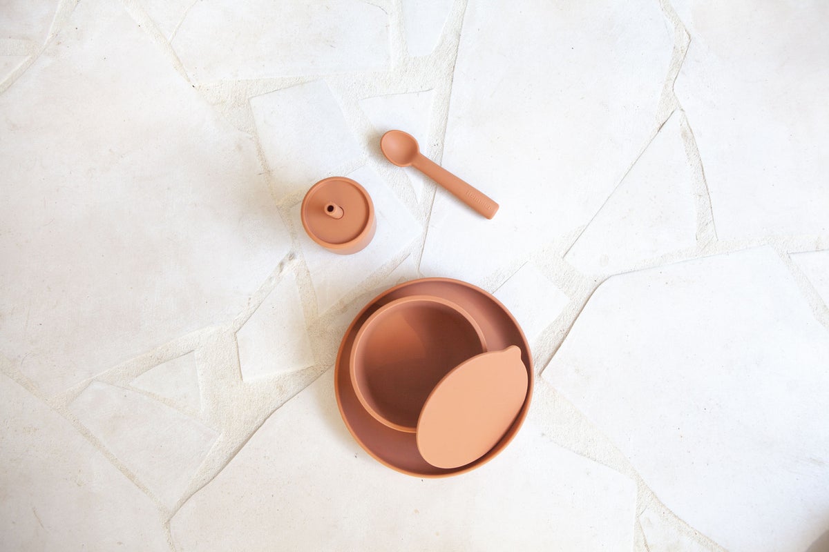 【SALE/30%OFF】食器セット ベビー プレート ボウル お食事セット 出産祝い 撮影 記念日 誕生日 SILICONE DINNER SET ROMMER ルーマー