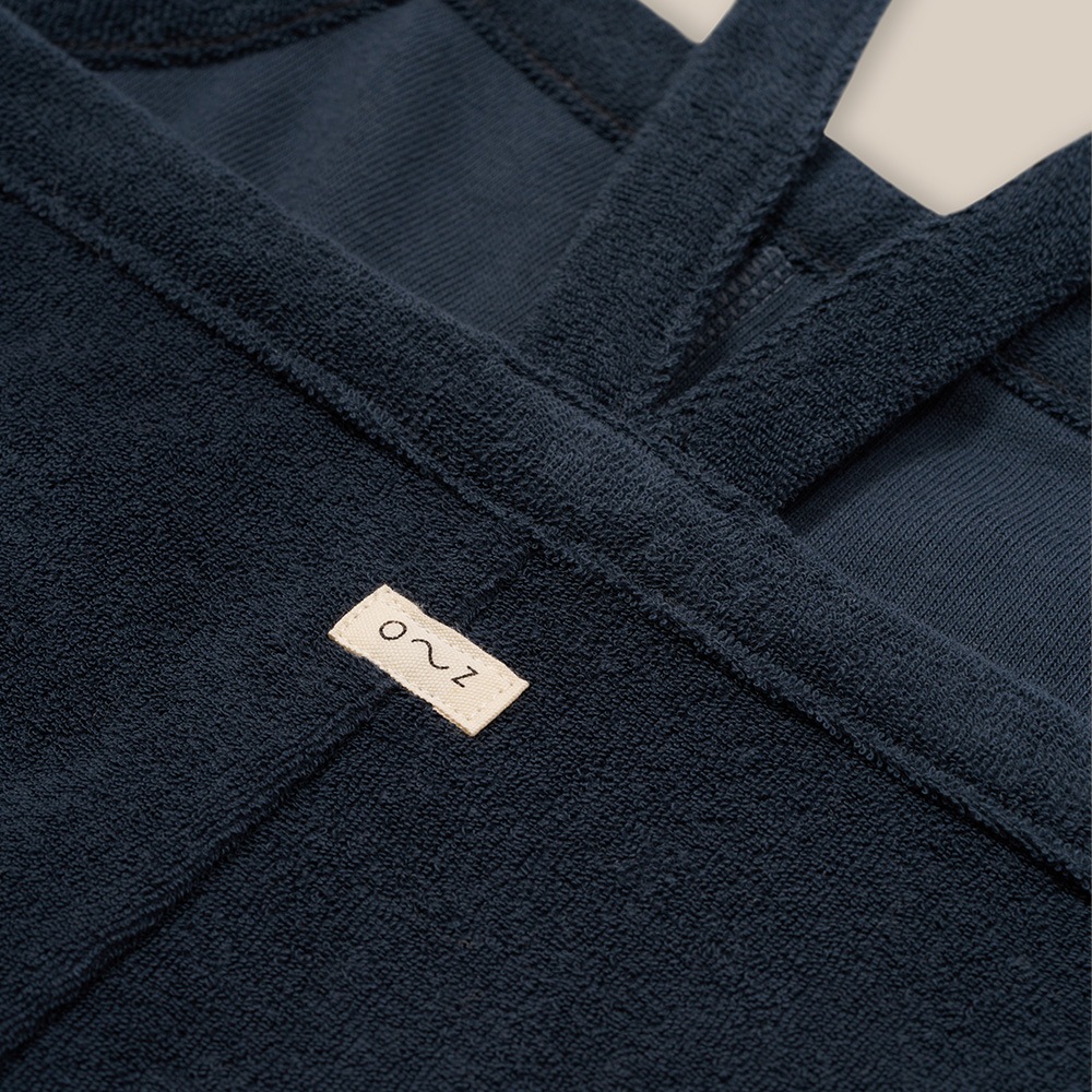 サロペット キッズ  ベビー オーガニックズー Organic Zoo Navy Terry Cropped Dungarees【国内正規品】 16cdnoz