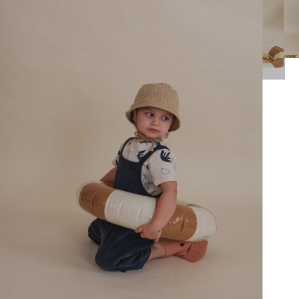 サロペット キッズ  ベビー オーガニックズー Organic Zoo Navy Terry Cropped Dungarees【国内正規品】 16cdnoz