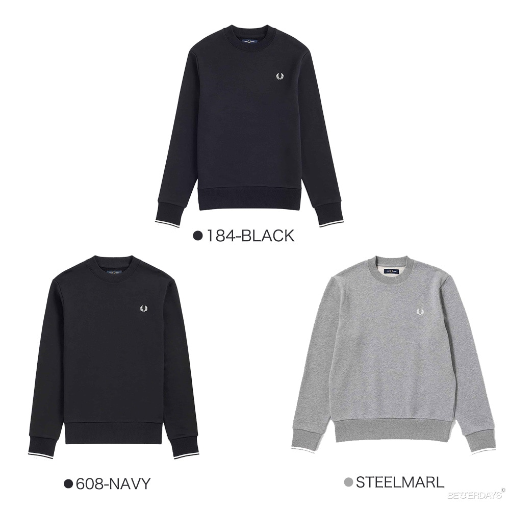 トレーナー スウェット セーター メンズ フレッドペリー クルーネック CREW NECK SWEATSHIRT 【国内正規品】 FRED PERRY