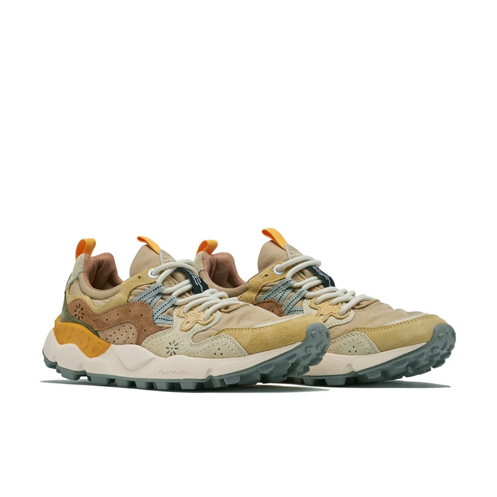 スニーカー ユニセックス ヤマノ3 フラワーマウンテン FLOWER MOUNTAIN YAMANO3 Pale yellow/L.Brown【国内正規品】FM63766