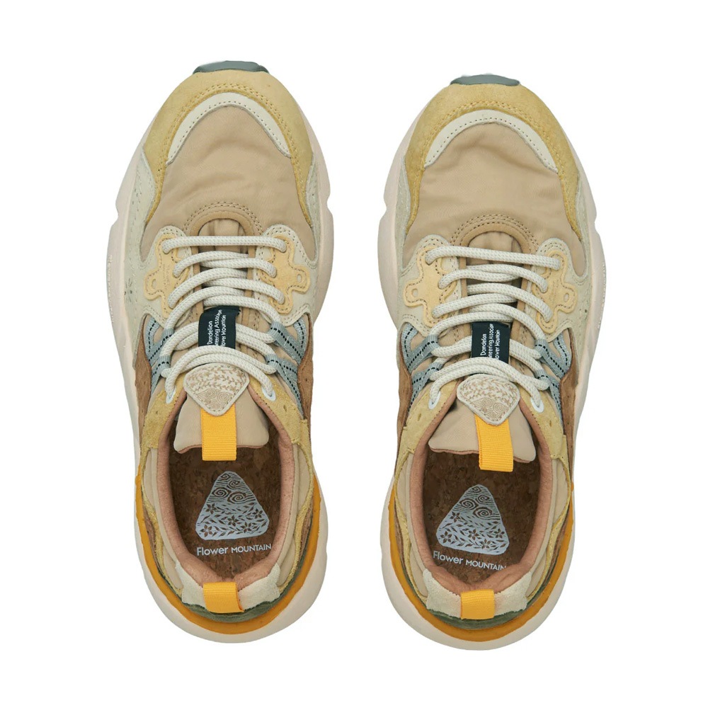 スニーカー ユニセックス ヤマノ3 フラワーマウンテン FLOWER MOUNTAIN YAMANO3 Pale yellow/L.Brown【国内正規品】FM63766