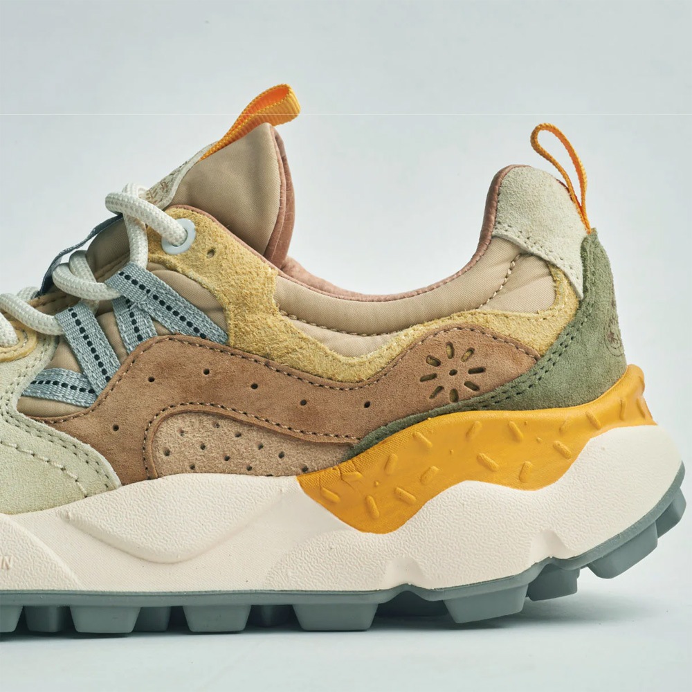 スニーカー ユニセックス ヤマノ3 フラワーマウンテン FLOWER MOUNTAIN YAMANO3 Pale yellow/L.Brown【国内正規品】FM63766