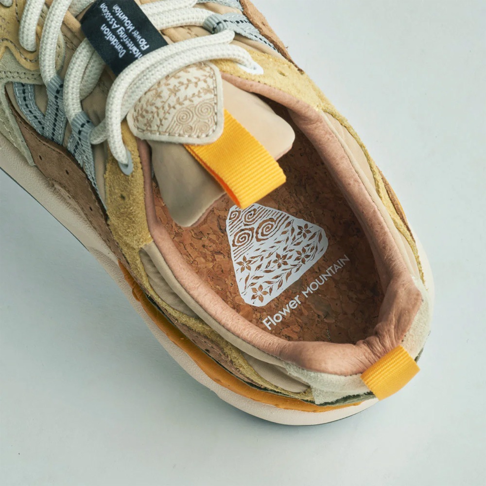 スニーカー ユニセックス ヤマノ3 フラワーマウンテン FLOWER MOUNTAIN YAMANO3 Pale yellow/L.Brown【国内正規品】FM63766