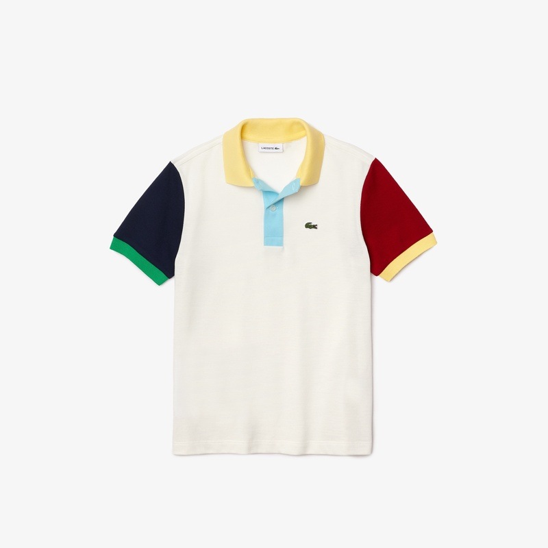 ポロシャツ  ラコステ ボーイズ  トップス クレイジーパターンポロシャツ 90-140cm LACOSTE Boys