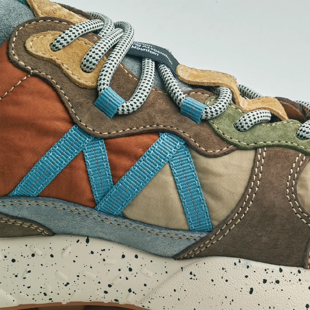 スニーカー ユニセックス レンザン フラワーマウンテン FLOWER MOUNTAIN LENZAN D.Gray/Brown【国内正規品】FM107051