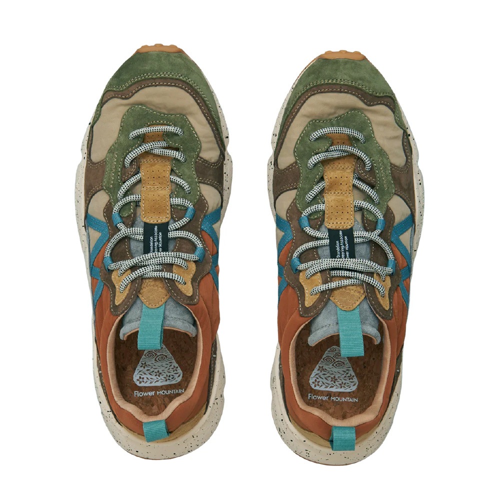 スニーカー ユニセックス レンザン フラワーマウンテン FLOWER MOUNTAIN LENZAN D.Gray/Brown【国内正規品】FM107051