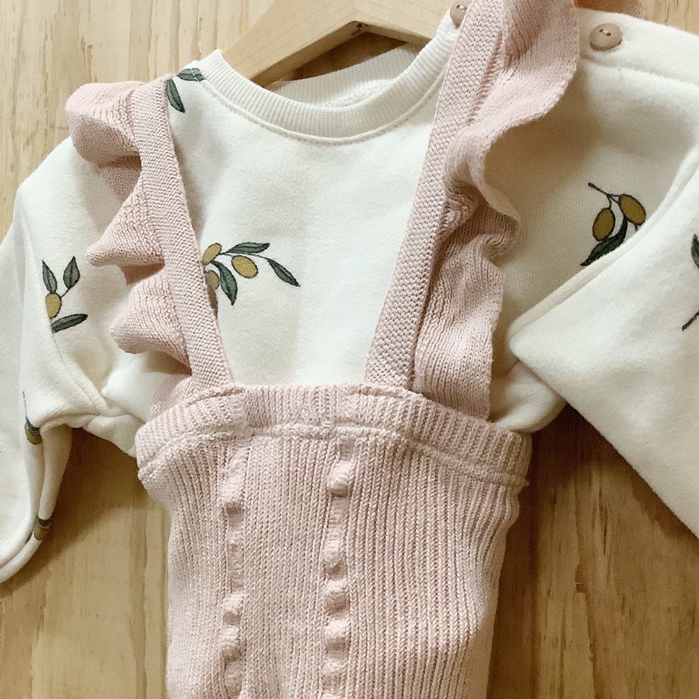 レギンス コンドル Condor Warm cotton leggings with flounced suspenders ウォームコットンレギンス フリルサスペンダー付き ベビー 英国王女着用商品  2401  0歳-2歳