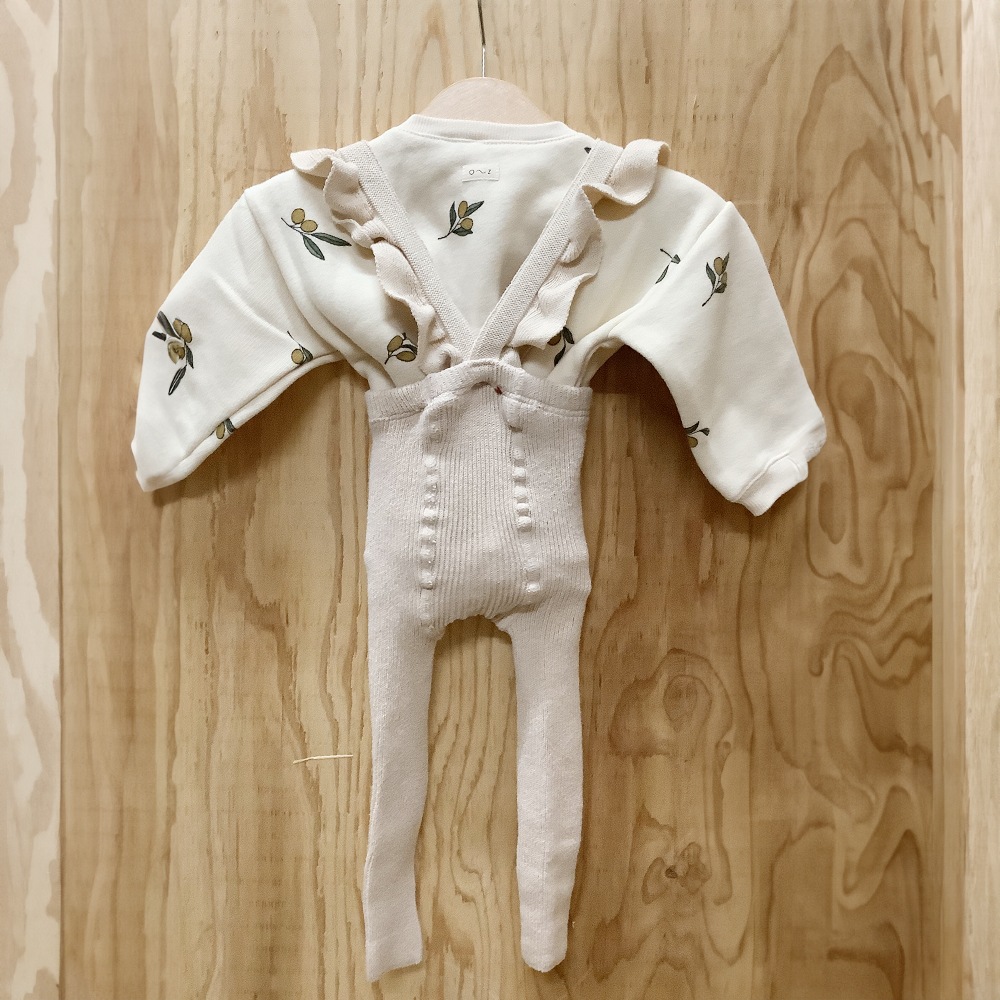 レギンス コンドル Condor Warm cotton leggings with flounced suspenders ウォームコットンレギンス フリルサスペンダー付き ベビー 英国王女着用商品  2401  0歳-2歳