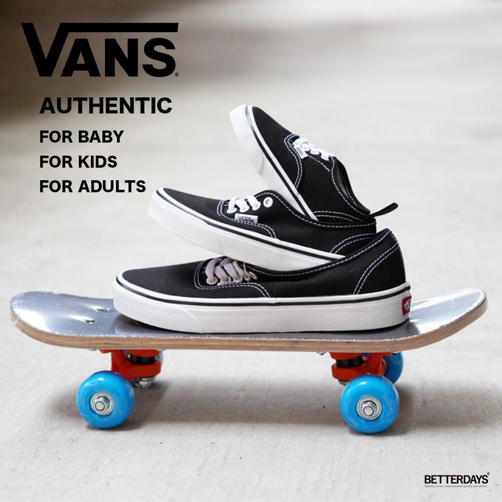 VANS KIDS AUTHENTIC BLACK ヴァンズ オーセンティック スニーカー