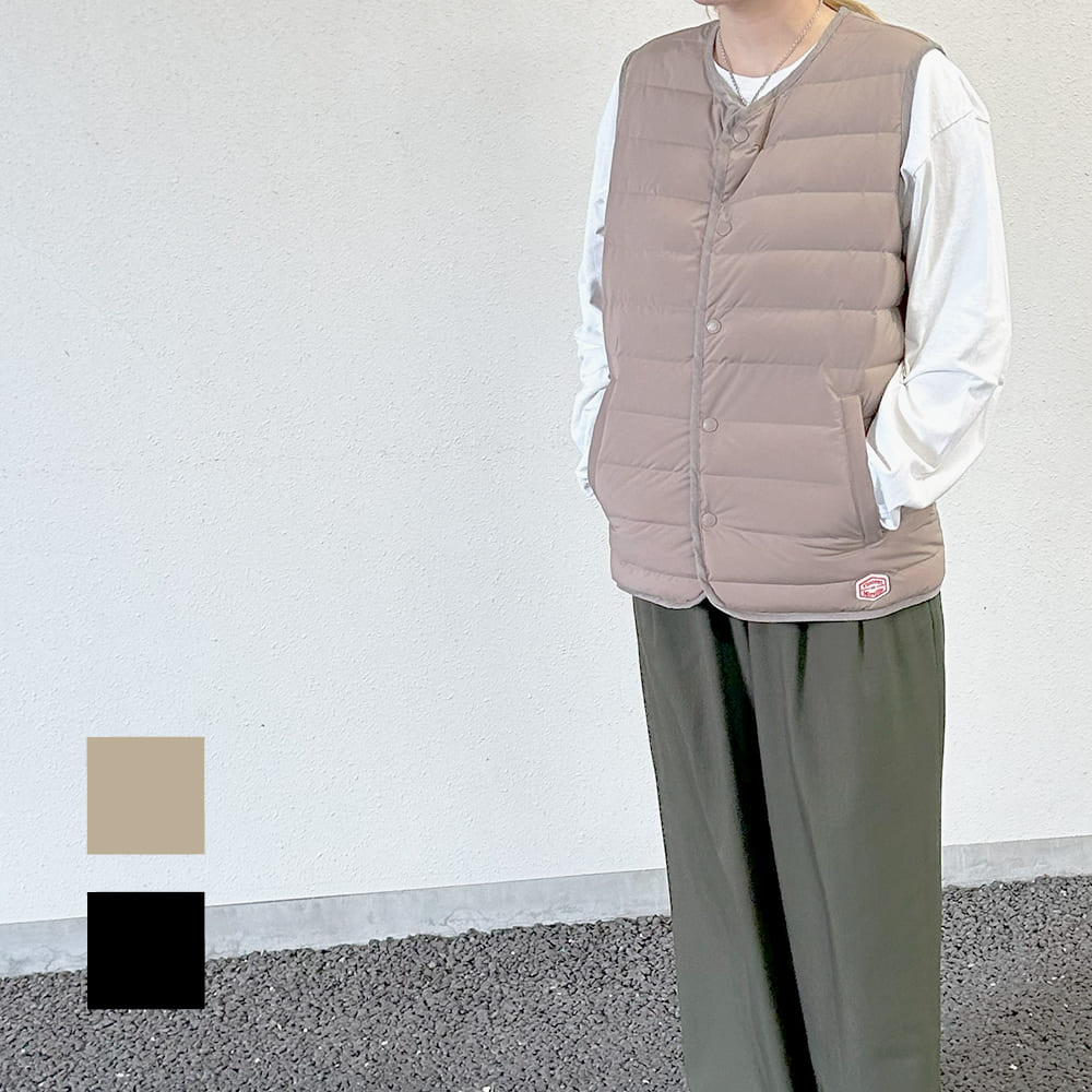5月末まで】KIN オオシマレイ80'sVESTベージュ ダウンベスト 5月末まで