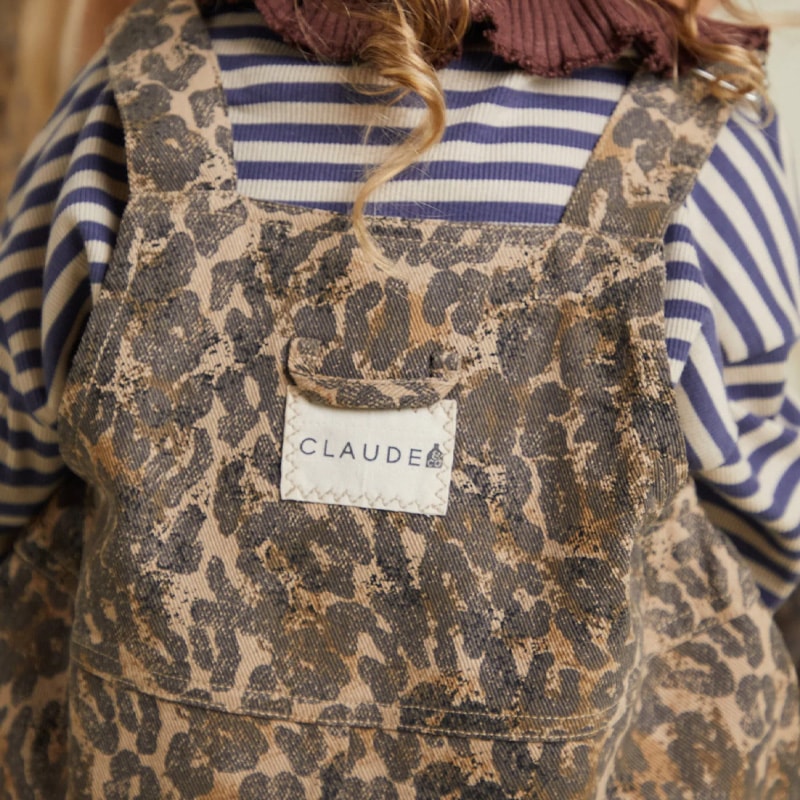 オーバーオール ダンガリー キッズ ベビー クロードアンドカンパニー Blythe Leopard Dungaree 1years-6years【国内正規品】Claude & Co