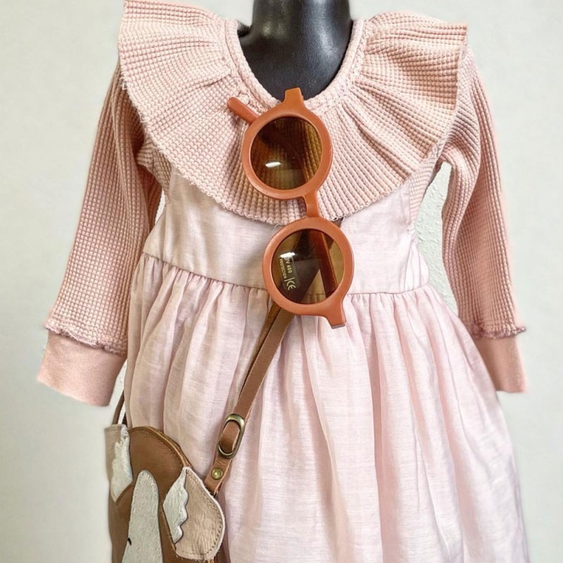 【SALE／20%OFF】ロンパース フリル ベビー piupiuchick ピウピウチックオーガニックコットン100％   出産祝い  0-2歳