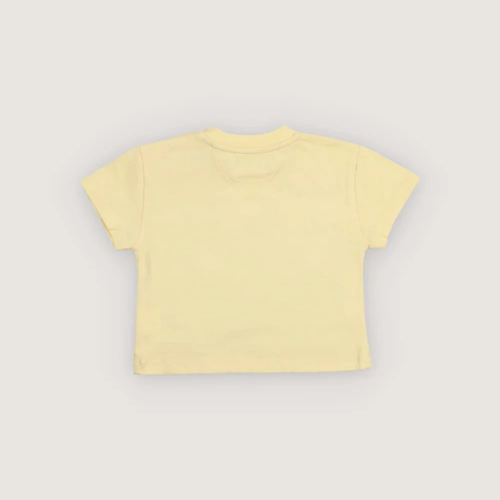 【期間限定8月1日より20%OFF SALE】　Tシャツ ベビー キッズ  ザニューソサイエティ 半袖 Tns Logo Baby T-Shirt Iris Whisper Soft Lemon【国内正規品】 The New Society