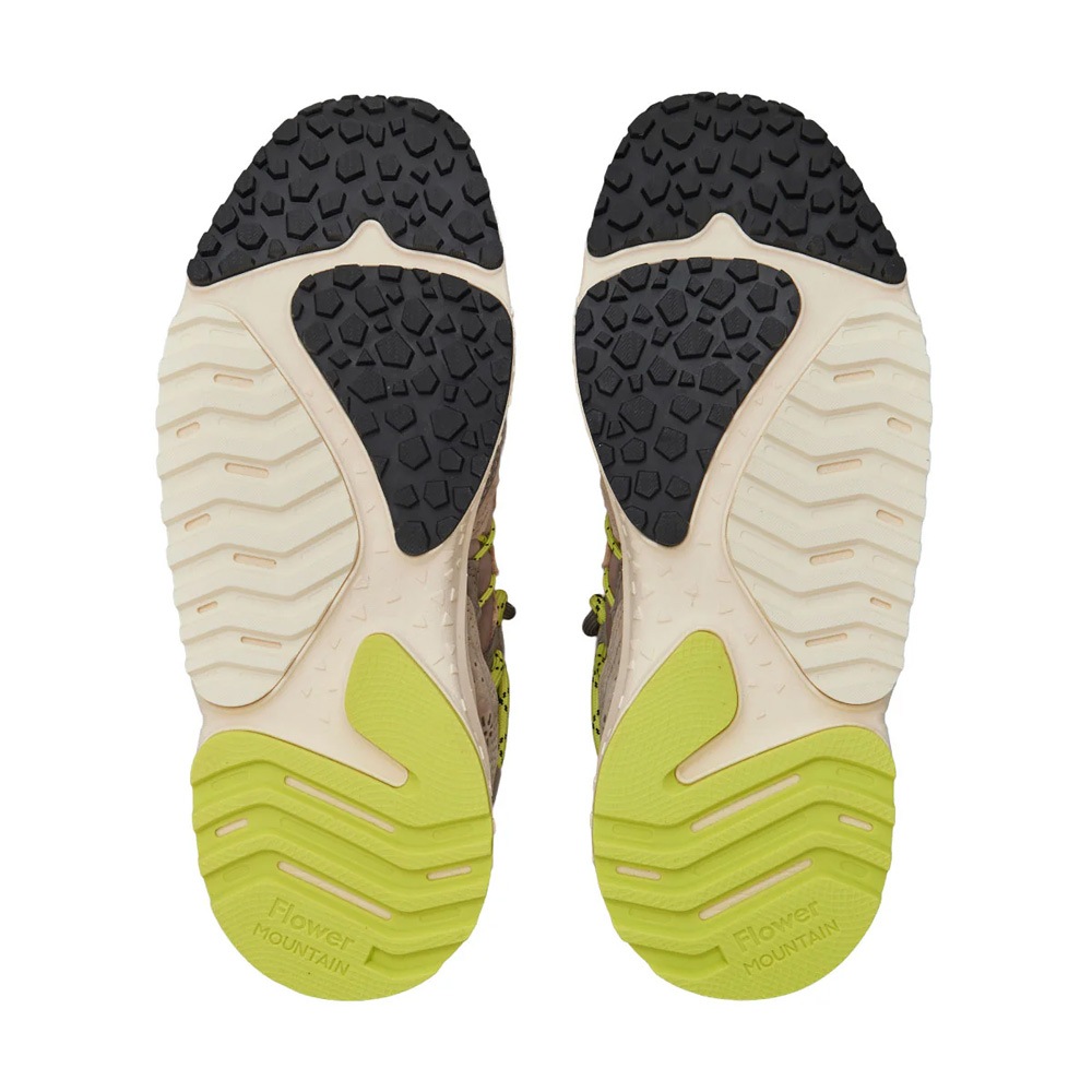 スニーカー ユニセックス ヤマブシ フラワーマウンテン FLOWER MOUNTAIN YAMABUSHI Taupe/Lime【国内正規品】FM125021