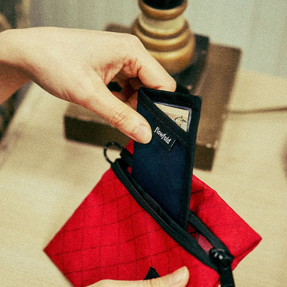 カードホルダー ウォレット ミニ財布 フローフォールド Recycled Sailcloth Minimalist Card Holder Wallet Flowfold 【国内正規品】