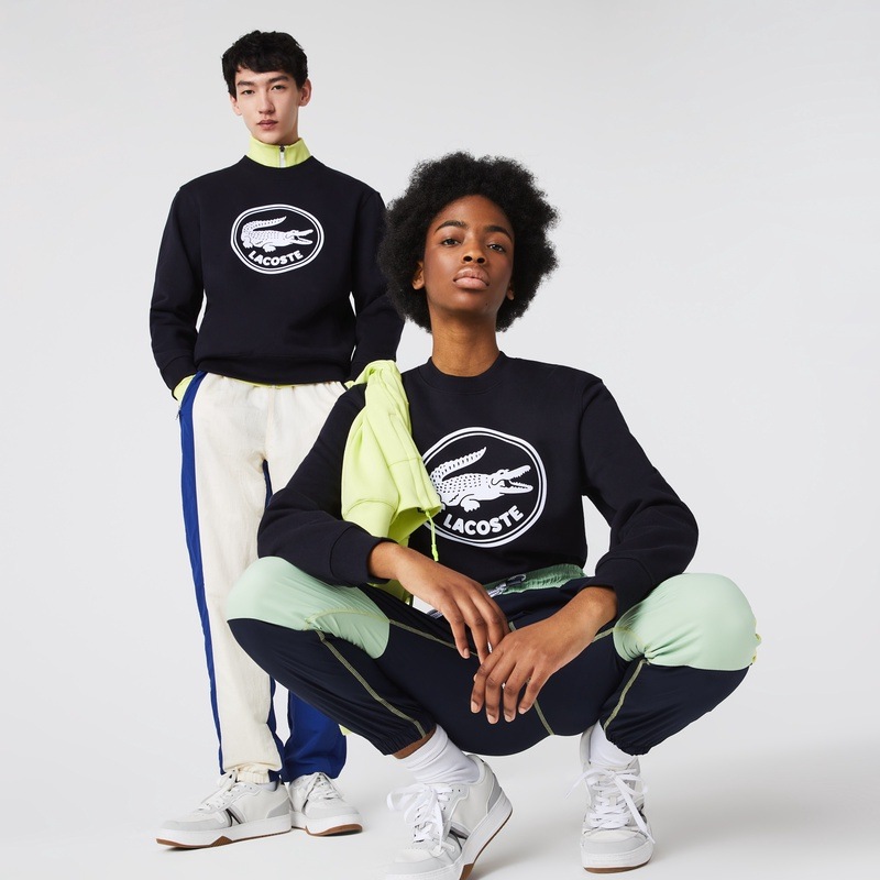 【SALE／20%OFF】トレーナー スウェット ラコステ 3Dロゴオーガニックコットンスウェットシャツ   長袖  LACOSTE