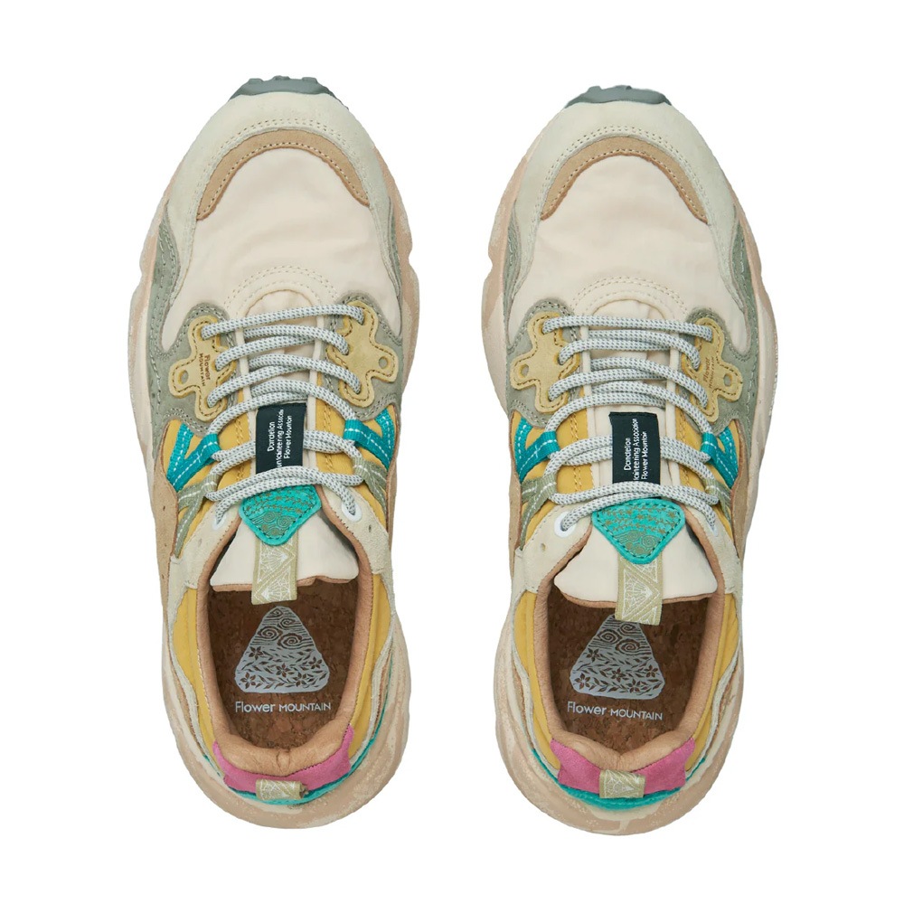 スニーカー ユニセックス ヤマノ3 フラワーマウンテン 10周年 FLOWER MOUNTAIN YAMANO3 Vanilla/Pink 10th Anniversary special color【国内正規品】FM63833