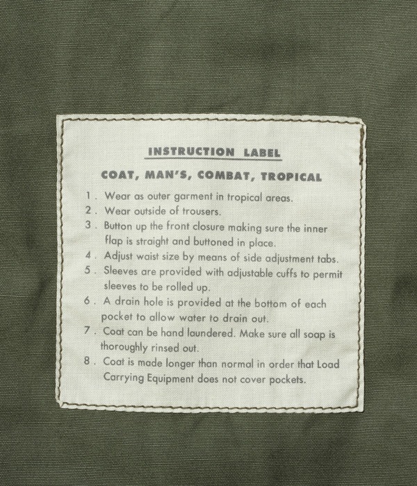 ジャケット  バズリクソンズ ミリタリー フィールドジャケット COAT MANS COMBAT TROPICAL BUZZ RICKSON'S