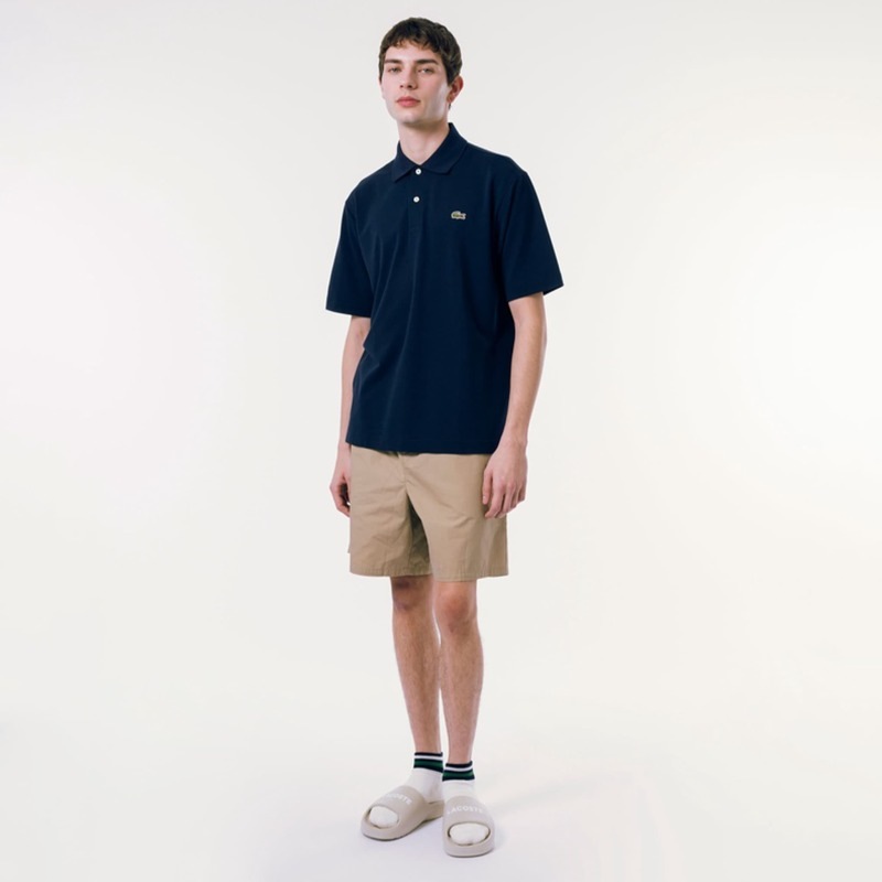 ラコステ ポロシャツ   LACOSTE リヨセルブレンドミニマルポロシャツ 半袖 