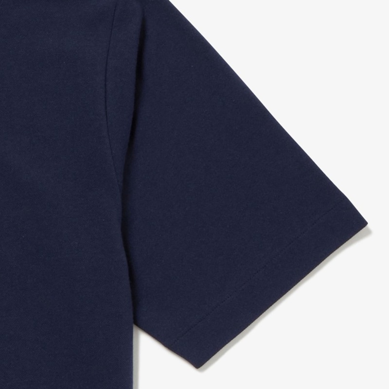 ラコステ ポロシャツ   LACOSTE リヨセルブレンドミニマルポロシャツ 半袖 
