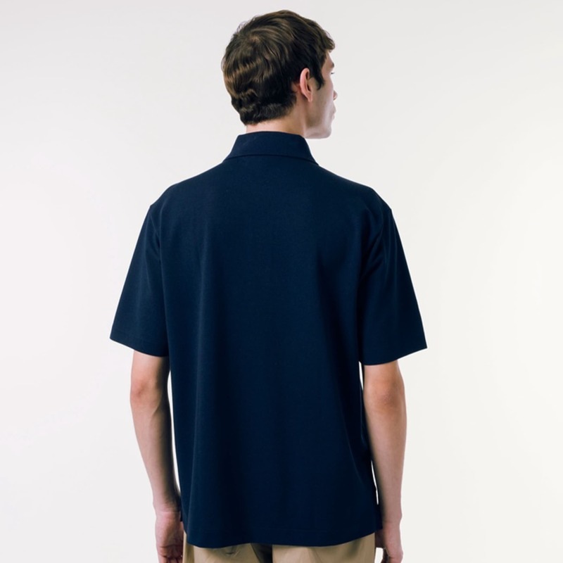 ラコステ ポロシャツ   LACOSTE リヨセルブレンドミニマルポロシャツ 半袖 